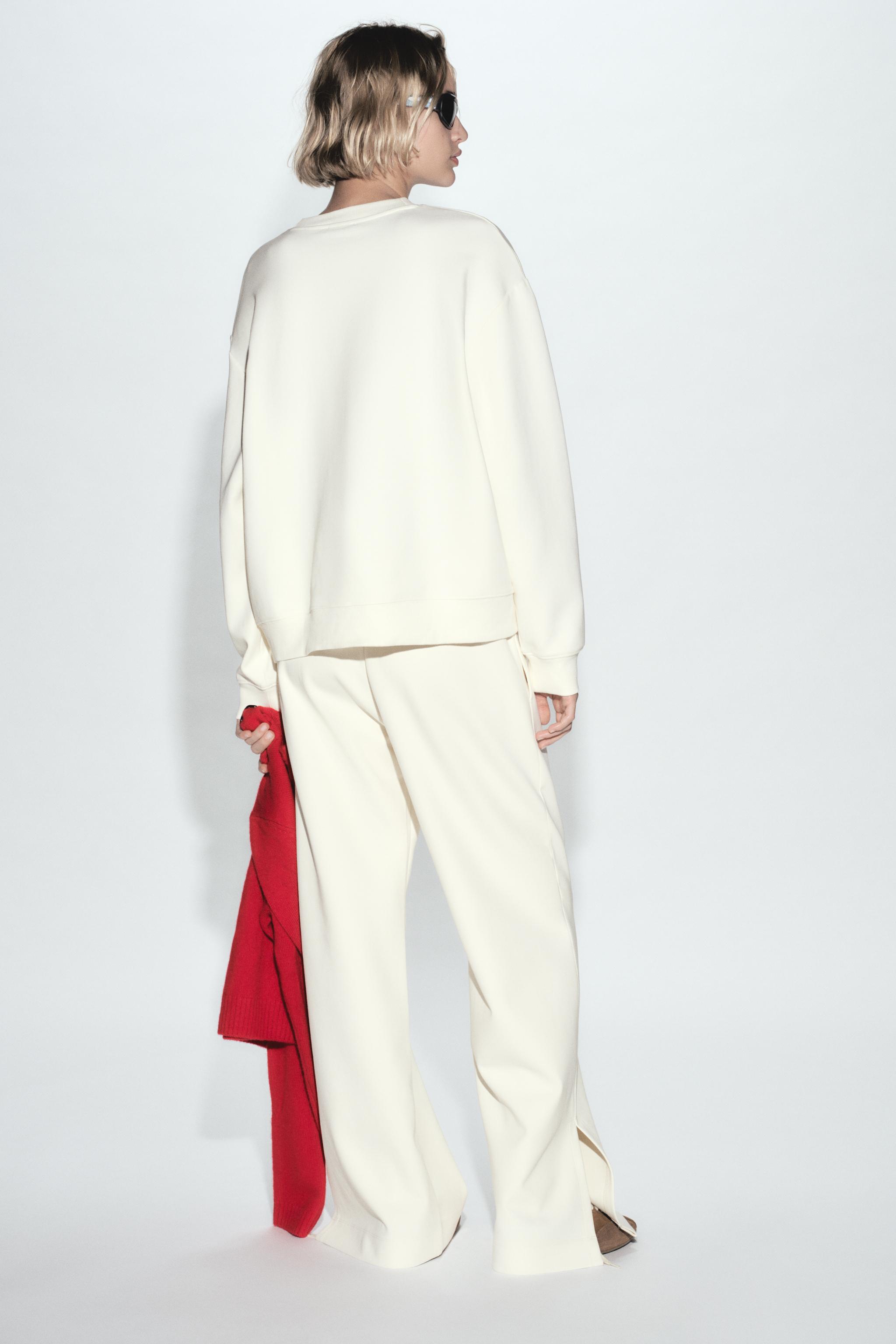 Zara schlaghose mit schlitz Clearance